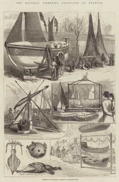 The National Fisheries Exhibition at Norwich by Walter Paget